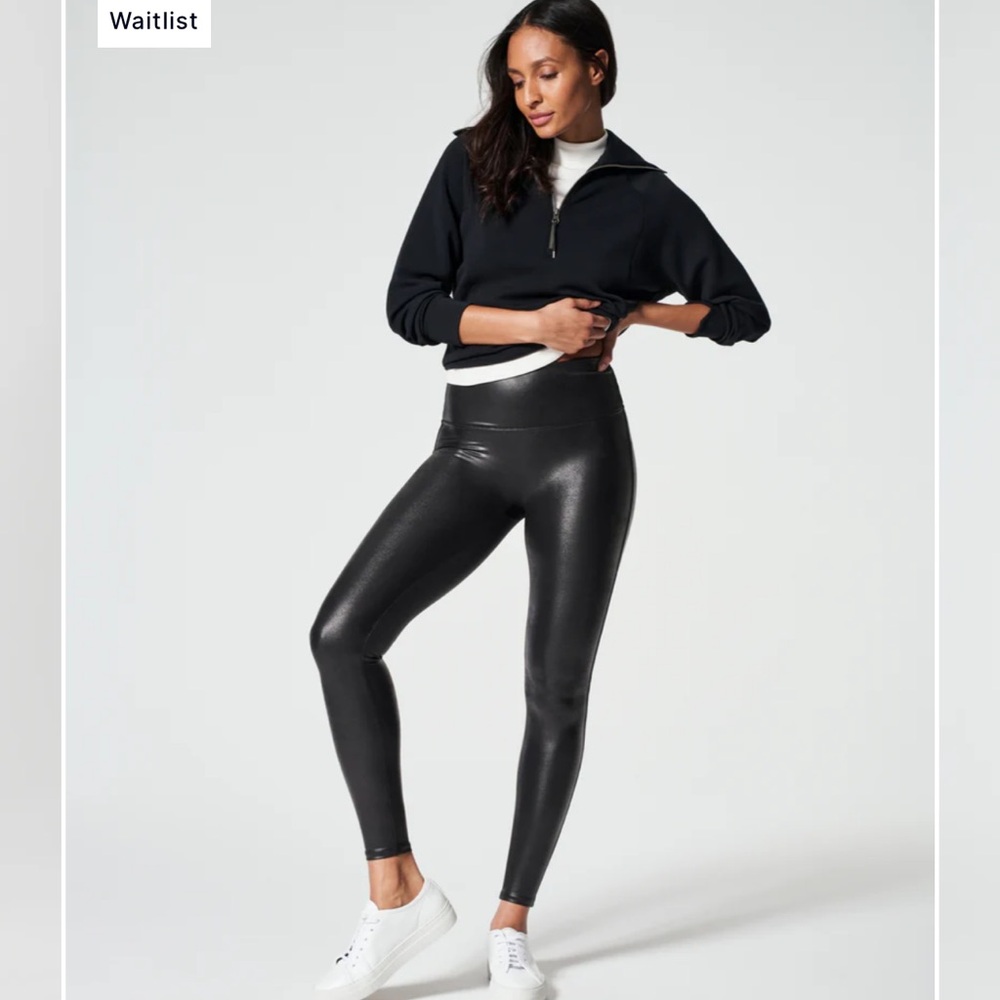 Spanx faux leather leggings